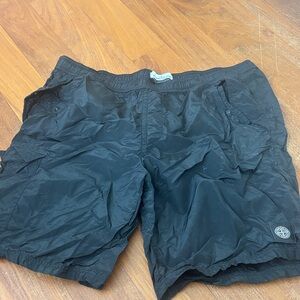 Stone Island Charcoal Cargo Shorts
